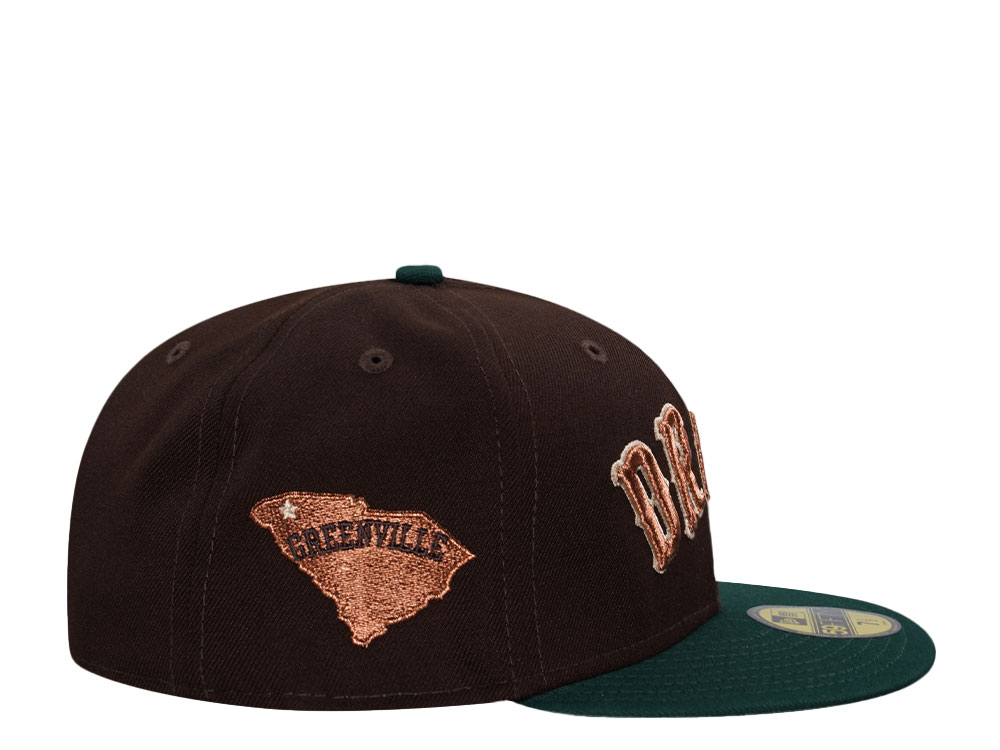 New Era Greenville Drive Burnt Copper Two Tone Edition 59Fifty Fitted Hat