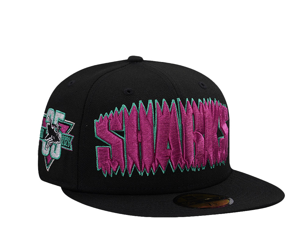 New Era San Jose Sharks 35th Anniversary Black Prime Edition 59Fifty Fitted Hat