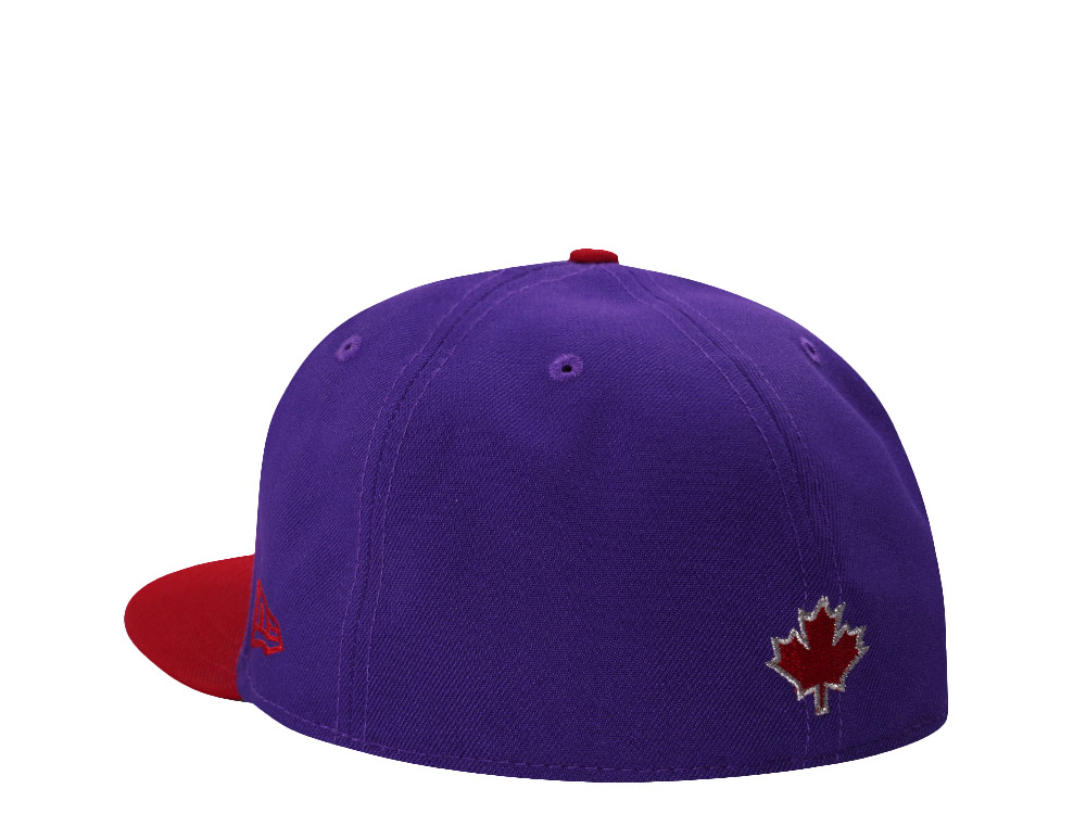New Era Toronto Raptors 20th Anniversary Purple Two Tone Edition 59Fifty Fitted Hat