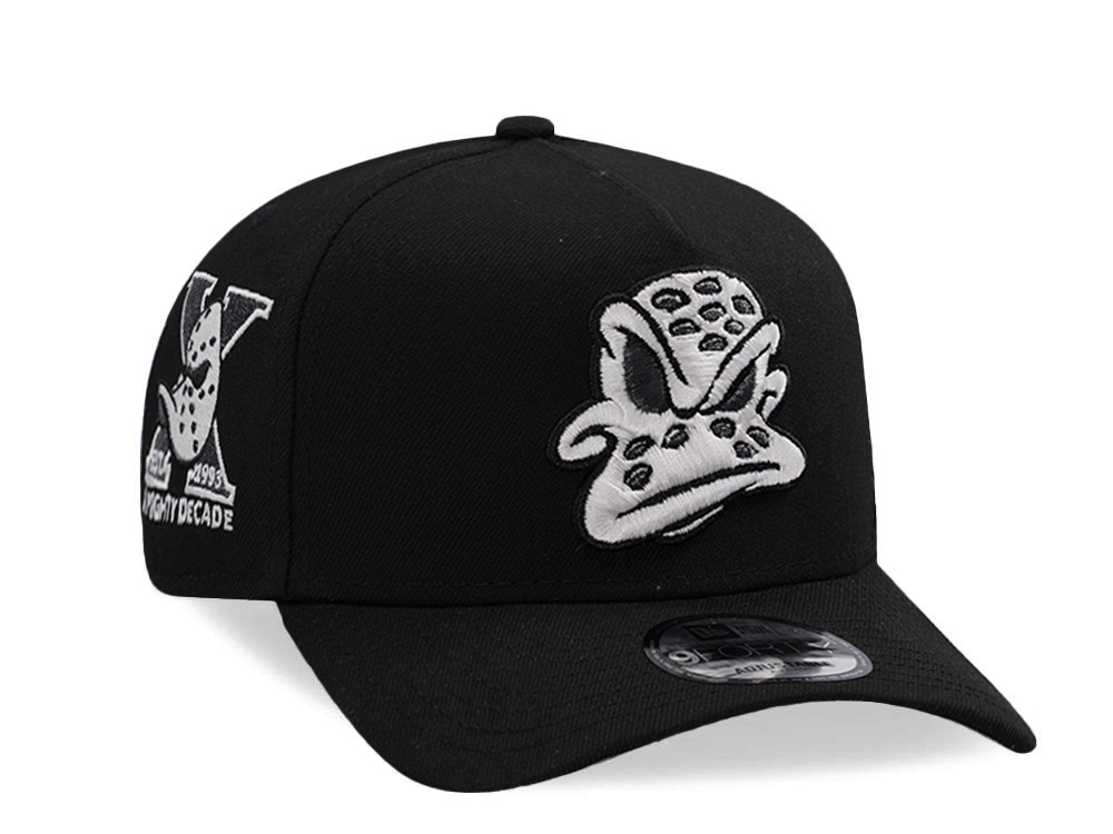 New Era Anaheim Ducks 10th Anniversary Black Prime Edition 9Forty A Frame Snapback Hat