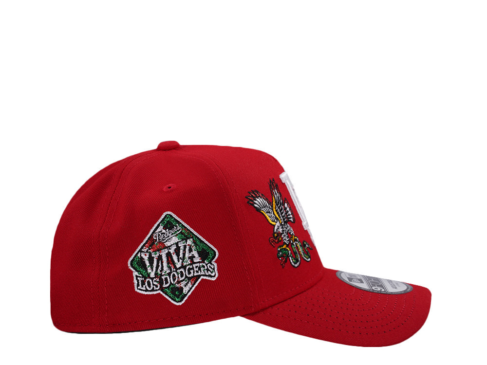 New Era Los Angeles Dodgers Viva Eagle Scarlet Prime Edition 9Forty A Frame Snapback Hat