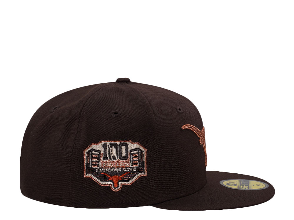 New Era Texas Longhorns 100th Anniversary Burnt Wood Edition 59Fifty Fitted Hat