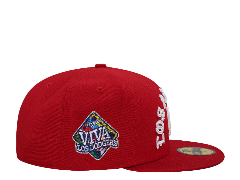 New Era Los Angeles Dodgers Viva Los Dodgers Red Prime Edition 59Fifty Fitted Hat