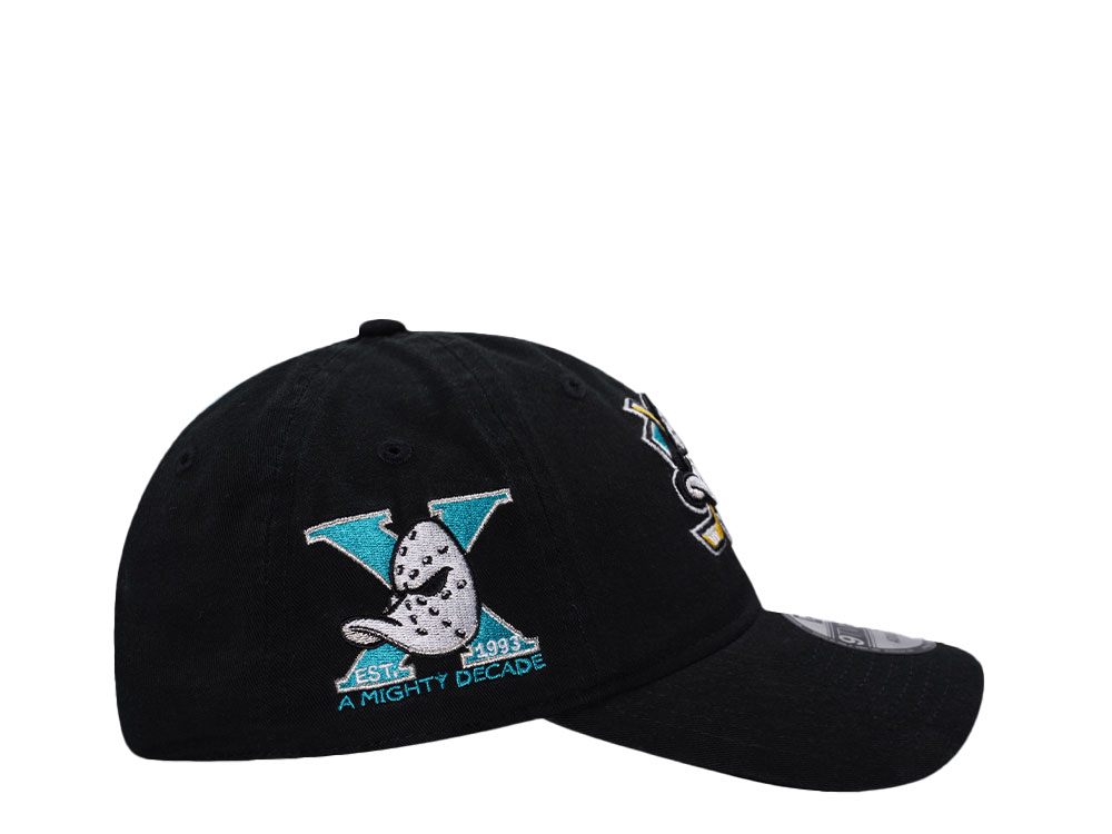 New Era Anaheim Ducks 10th Anniversary Black Classic Edition 9Twenty Strapback Hat