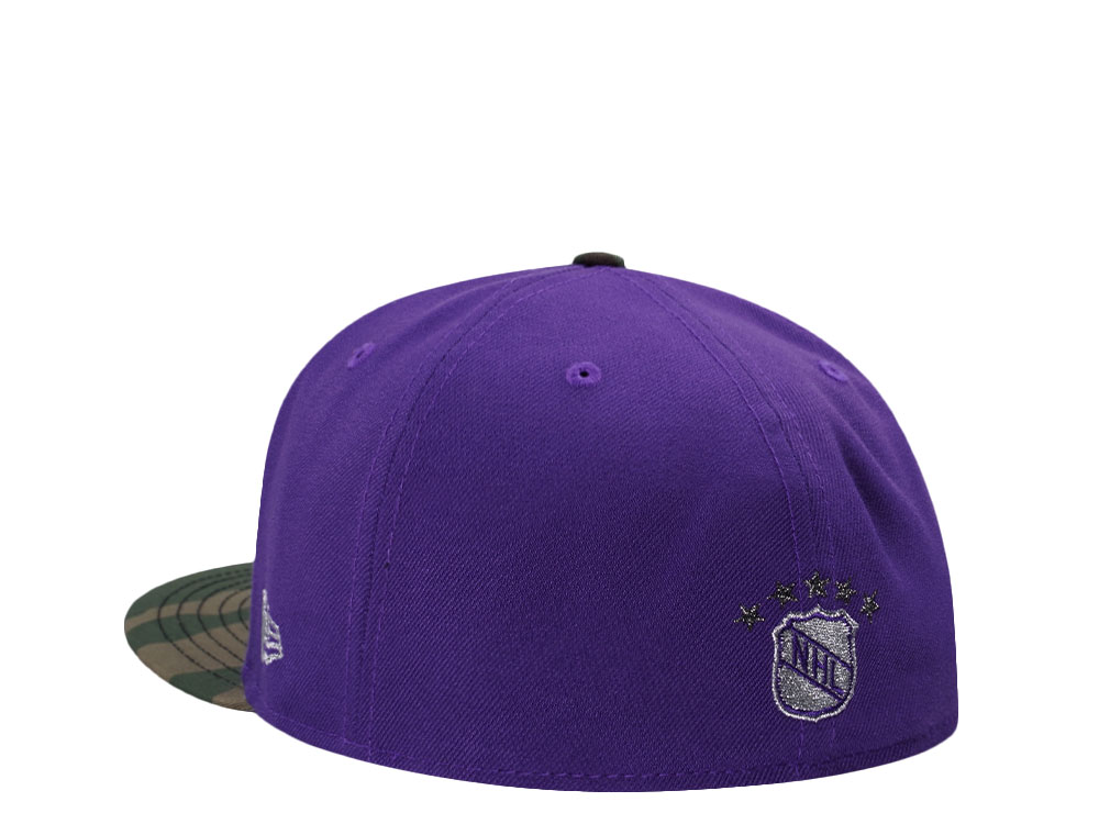 New Era Los Angeles Kings 40th Anniversary Purple Camo Two Tone Edition 59Fifty Fitted Hat