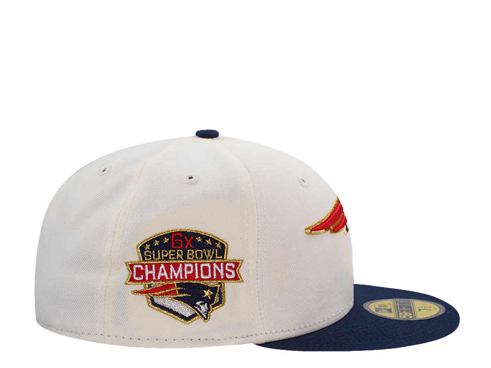 New Era New England Patriots 6x Champions Chrome Two Tone Edition 59Fifty Fitted Hat