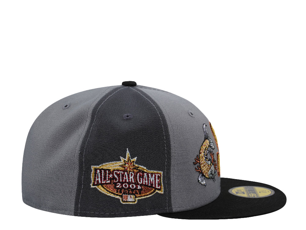 New Era Seattle Mariners All Star Game 2001 Gray Pinwheel Edition 59Fifty Fitted Hat