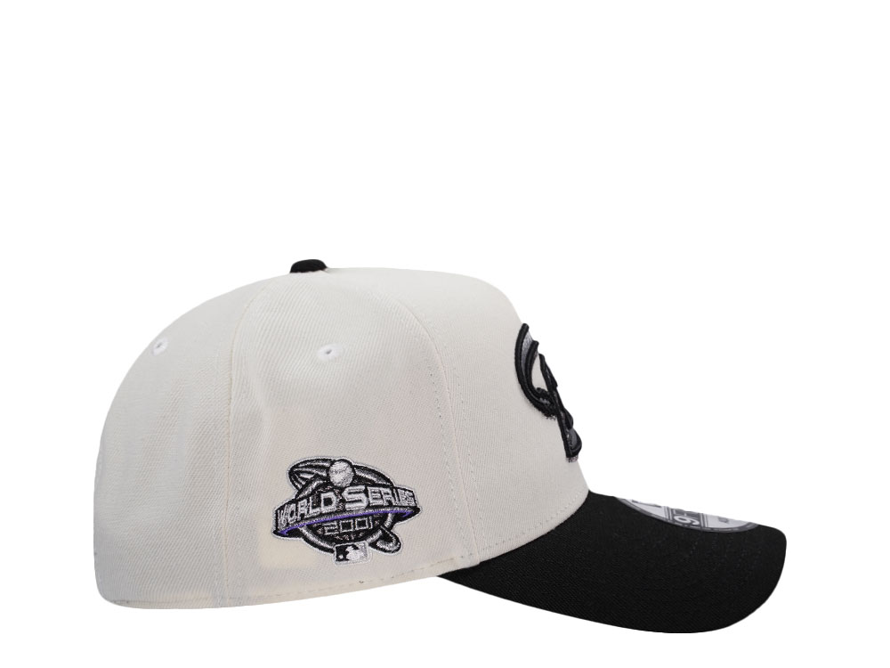 New Era Arizona Diamondbacks World Series 2001 Chrome Two Tone Edition 9Forty A Frame Snapback Hat