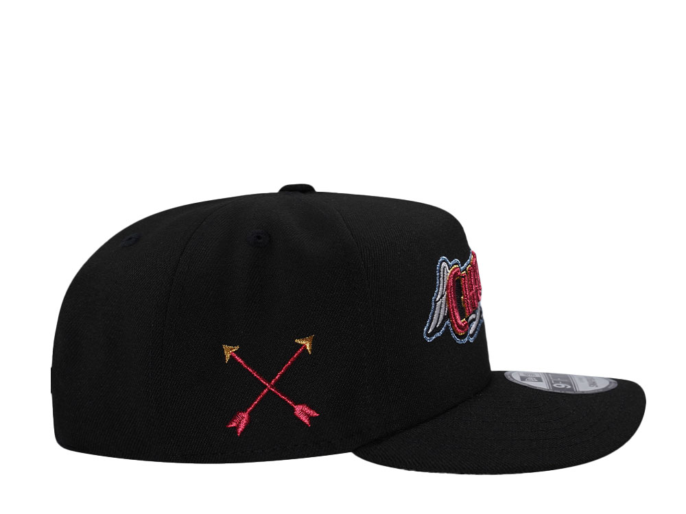 New Era Inland Empire Cherubs Black Throwback Edition 9Fifty A Frame Snapback Hat