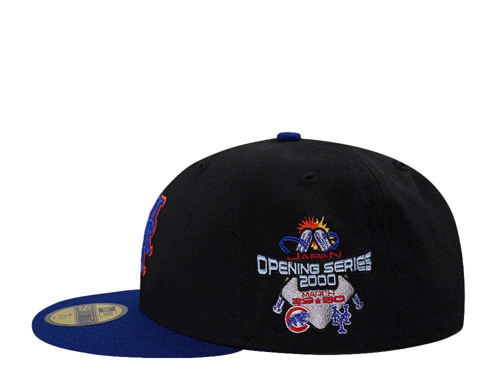 New Era New York Mets Japan Opening Series 2000 Wool Black Two Tone Edition 59Fifty Fitted Hat