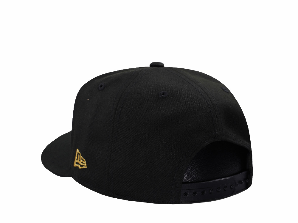 New Era New York Knicks NBA Finals 2026 Black Prime Edition 9Fifty A Frame Snapback Hat
