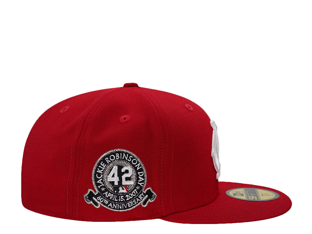 New Era Kansas City Monarchs Jackie Robinson 60th Anniversary Scarlet Wool Edition 59Fifty Fitted Hat