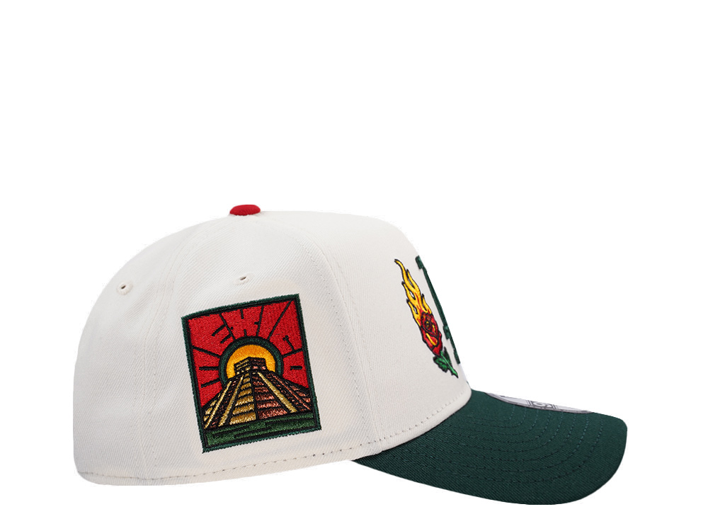 New Era Los Angeles Dodgers Burning Rose Chrome Two Tone Edition 9Forty A Frame Snapback Hat