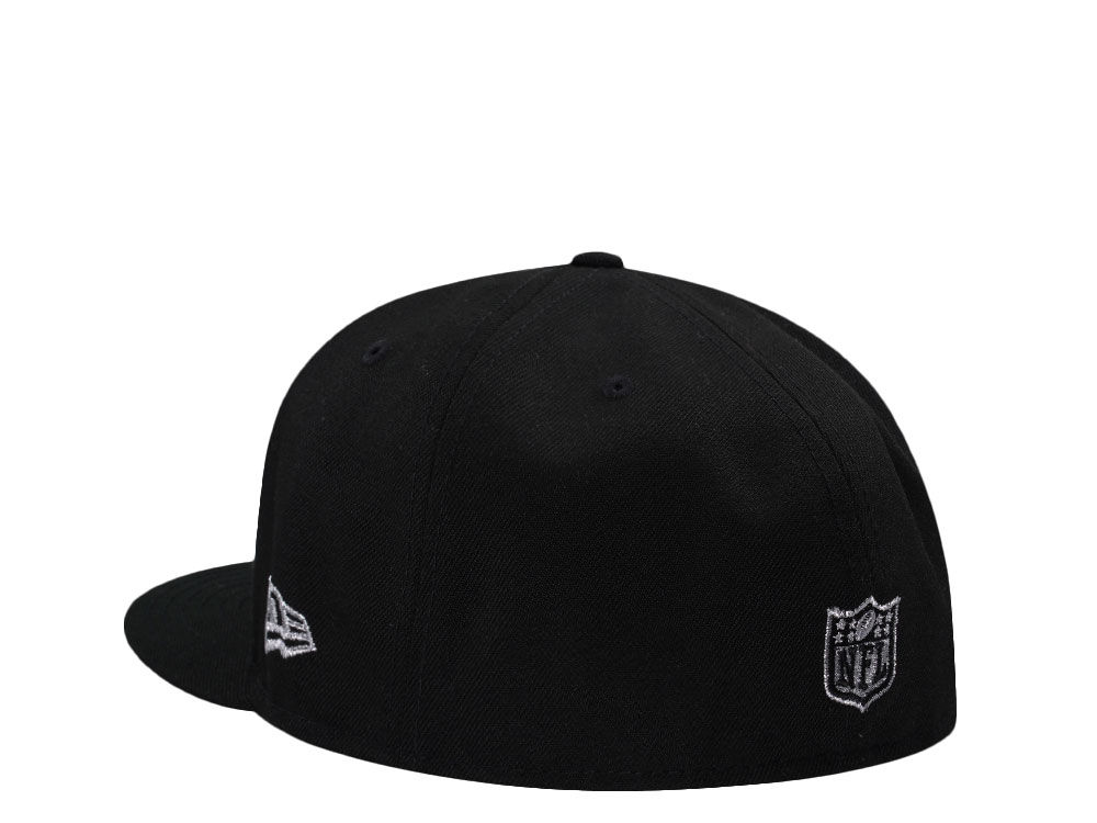 New Era Las Vegas Raiders Super Bowl XI Script Black Prime Edition 59Fifty Fitted Hat