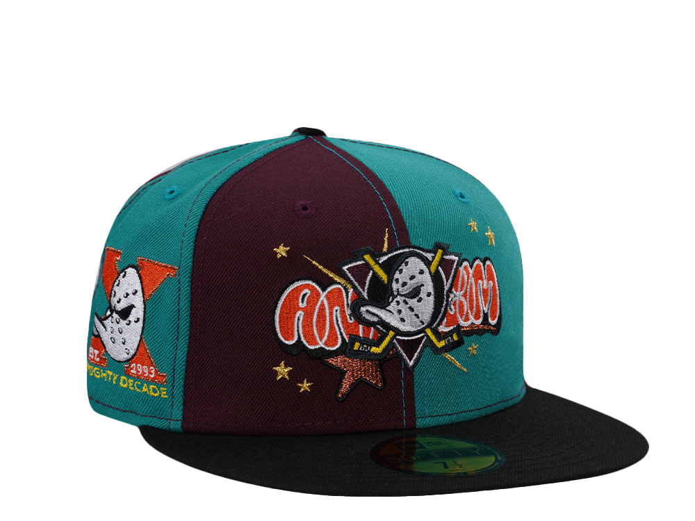 New Era Anaheim Ducks 10th Anniversary Pinwheel Edition 59Fifty Fitted Hat