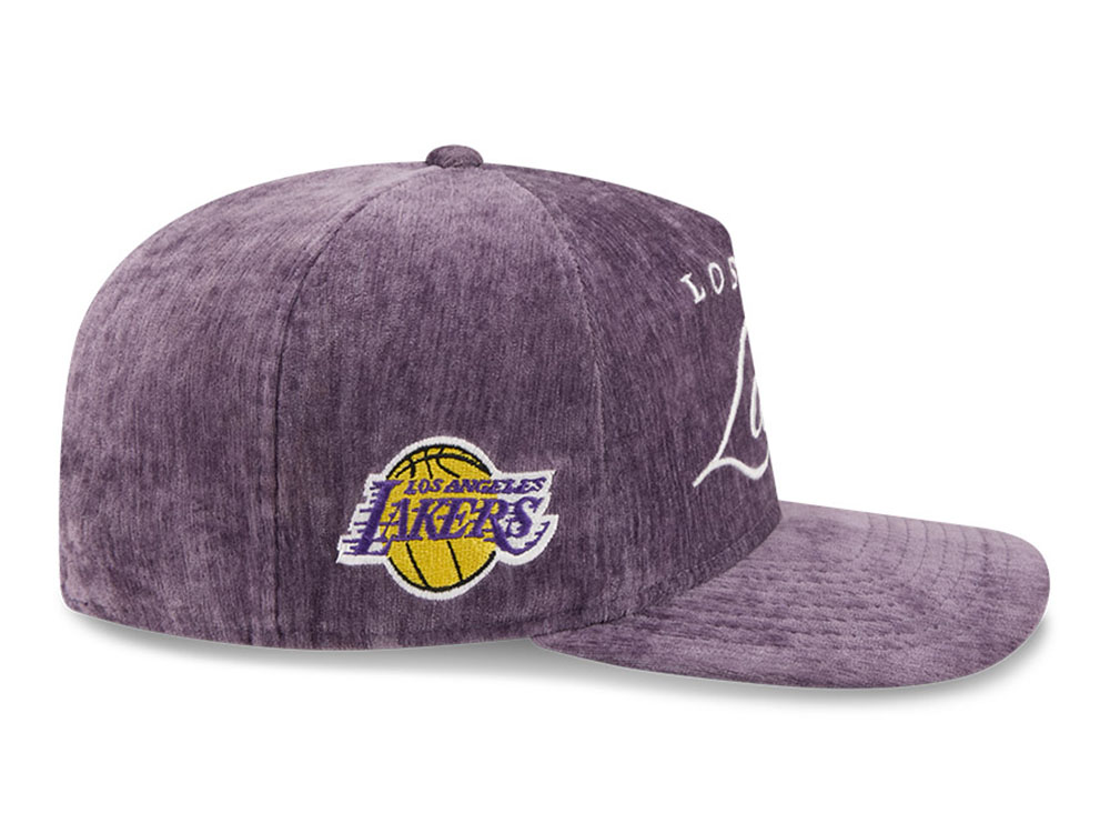 New Era Los Angeles Lakers Team Script Purple 19Twenty Adjustable Snapback Hat