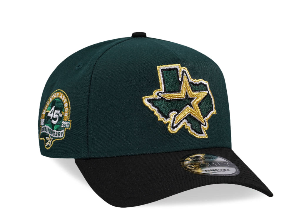 New Era Houston Astros 45th Anniversary Color Flip Two Tone 9Forty A Frame Snapback Hat