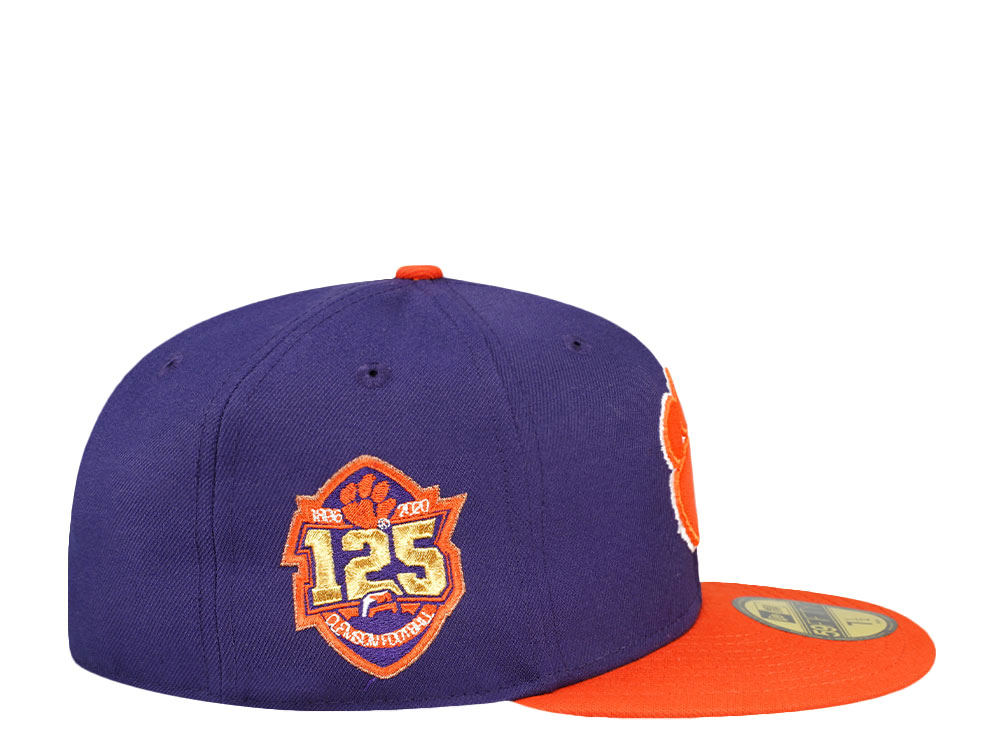 New Era Clemson Tigers 125th Anniversary Puple Two Tone Prime Edition 59Fifty Fitted Hat