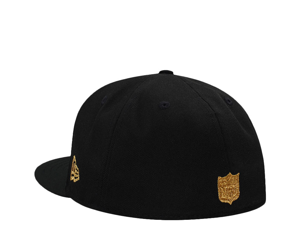 New Era Tampa Bay Buccaneers Super Bowl Champions 2023 Black 24k Edition 59Fifty Fitted Hat