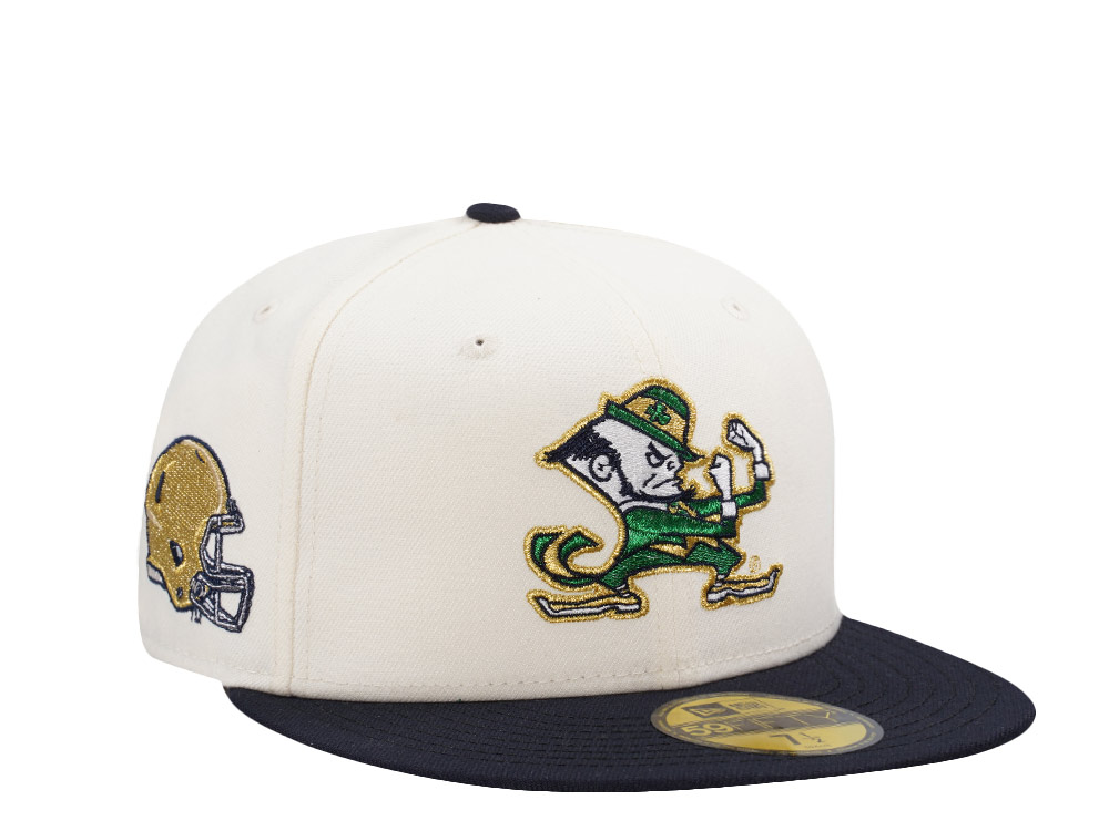 New Era Notre Dame Fighting Irish Chrome Two Tone Edition 59Fifty Fitted Hat