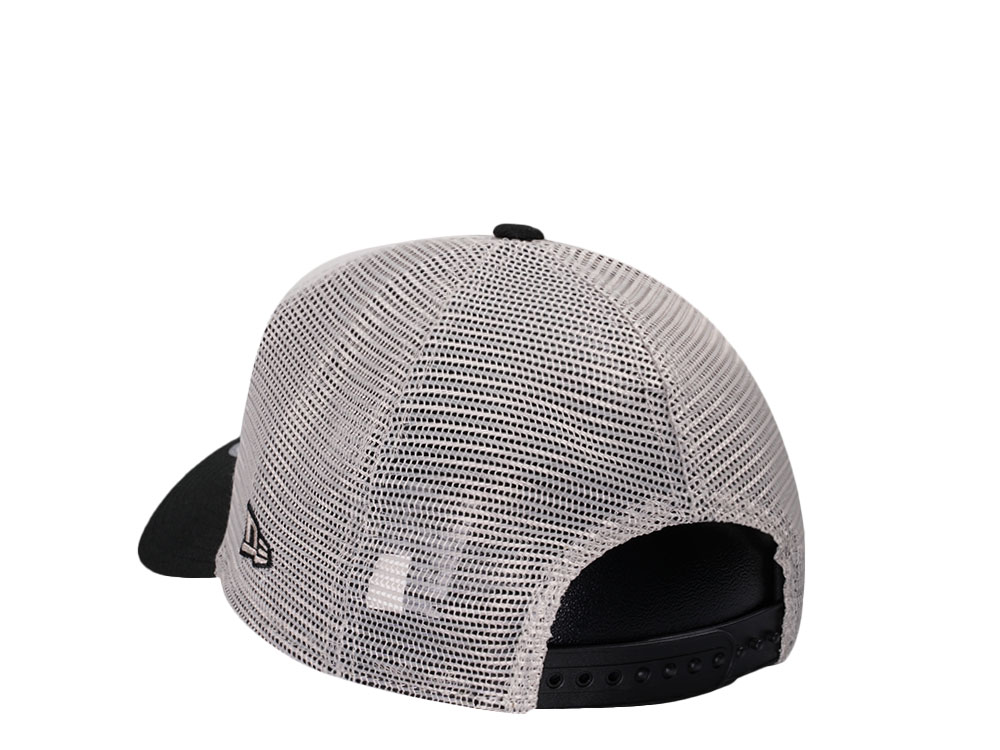 New Era Las Vegas Raiders 50th Anniversary Chrome Two Tone A Frame Trucker Snapback Hat