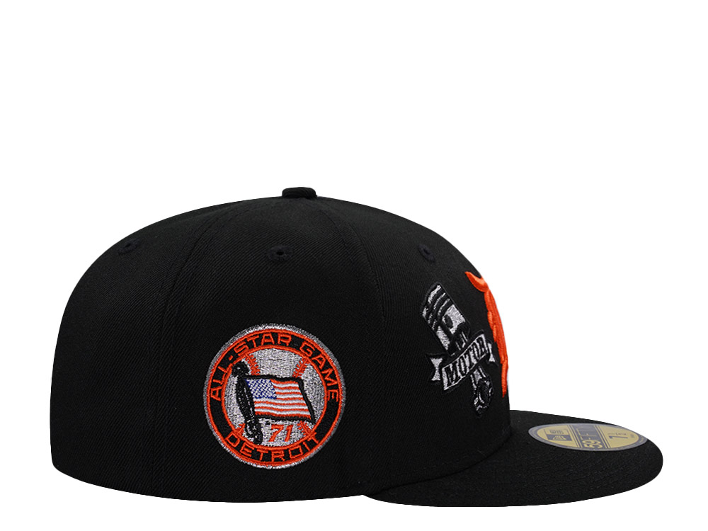 New Era Detroit Tigers All Star Game 1971 Motor City Black Prime Edition 59Fifty Fitted Hat