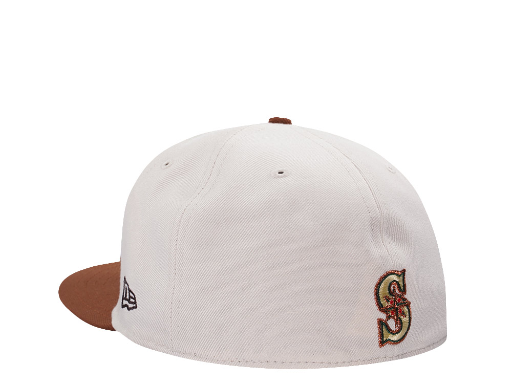 New Era Seattle Mariners 20th Anniversary Cream Latte Edition 59Fifty Fitted Hat