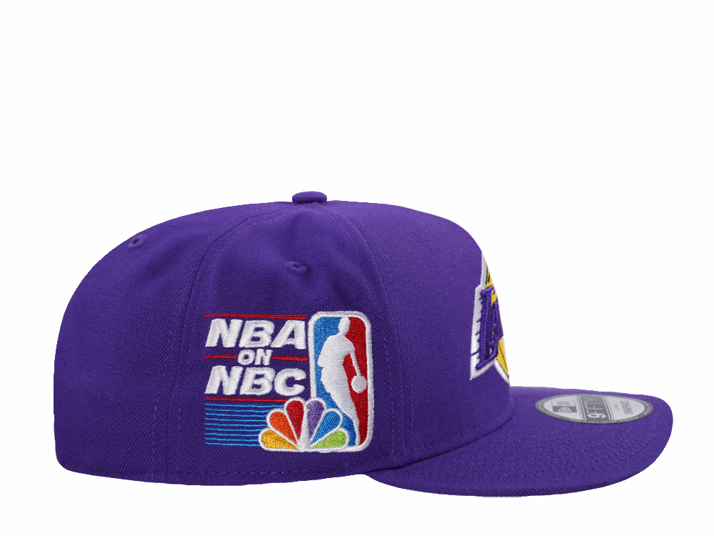 New Era Los Angeles Lakers NBA on NBC Purple Prime Edition 9Fifty A Frame Snapback Hat