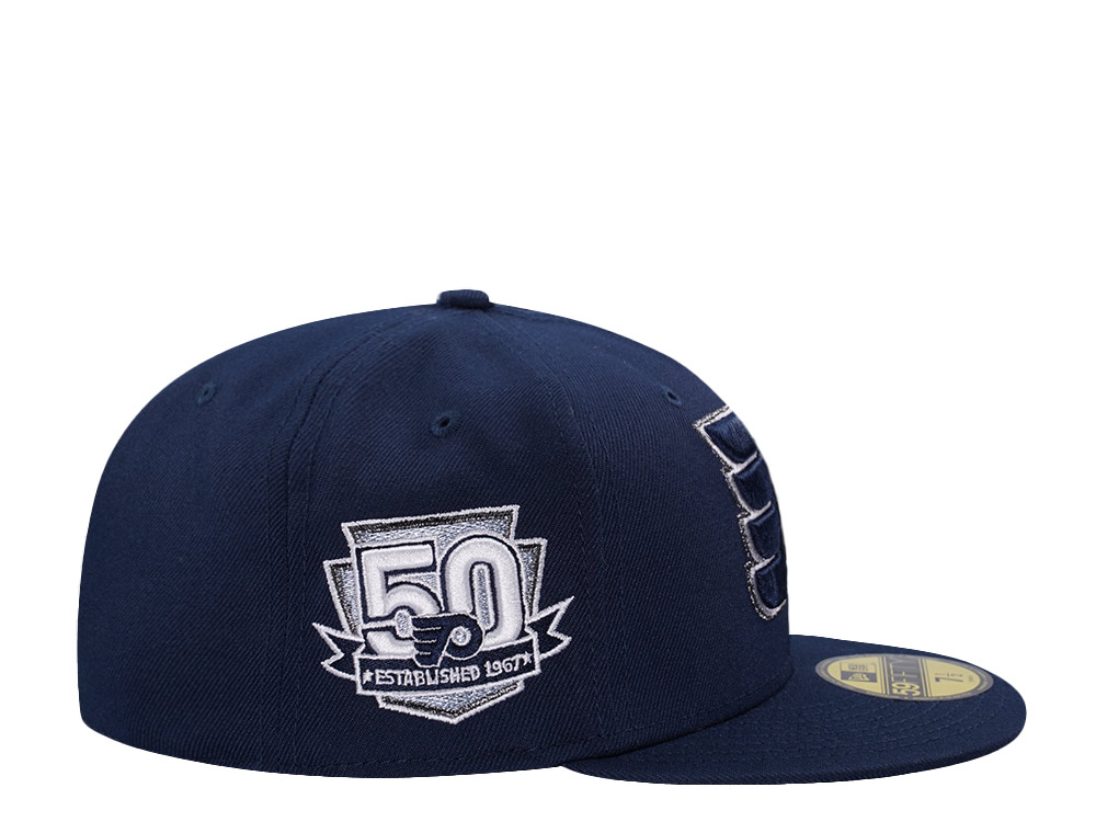 New Era Philadelphia Flyers 50th Anniversary Navy Edition 59Fifty Fitted Hat