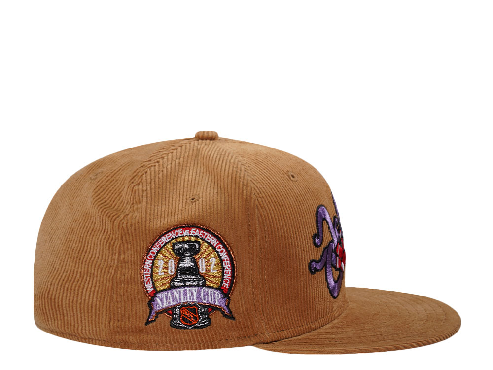 New Era  Detroit Red Wings Stanley Cup 2002 AL Camel Corduroy Prime Edition 59Fifty Fitted Hat