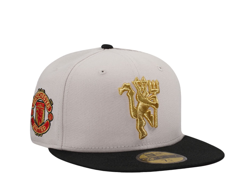 New Era Manchester United Stone Gold Two Tone Edition 59Fifty Fitted Hat