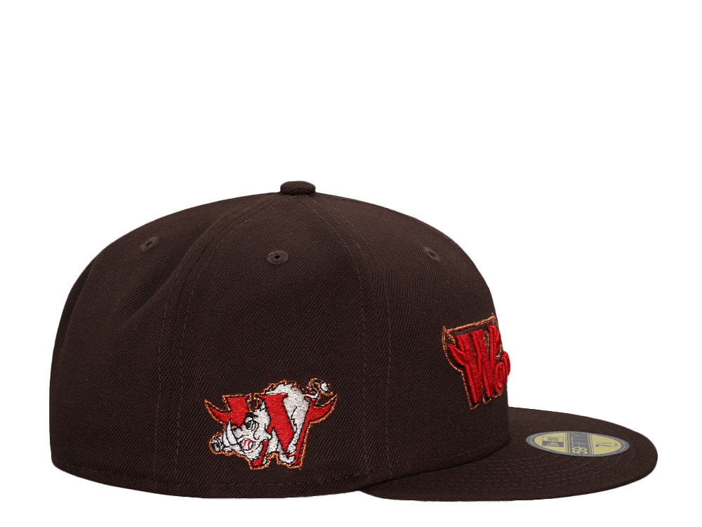 New Era Winston Salem Warthogs Burnt Wood Copper Edition 59Fifty Fitted Hat