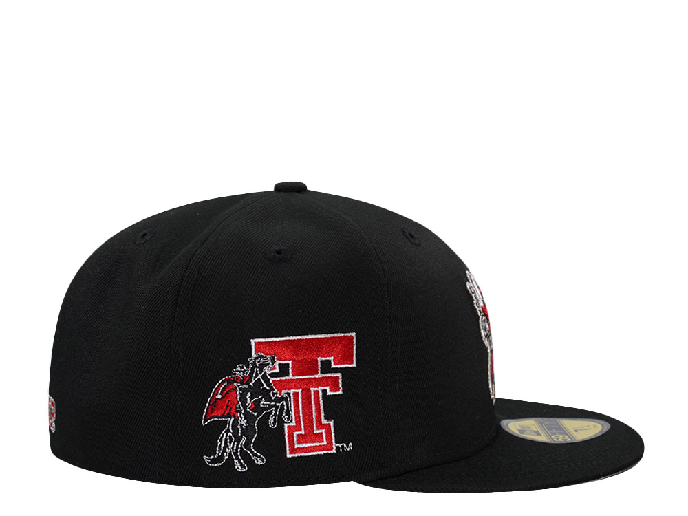 New Era Texas Tech Red Raiders Black Prime Edition 59Fifty Fitted Hat