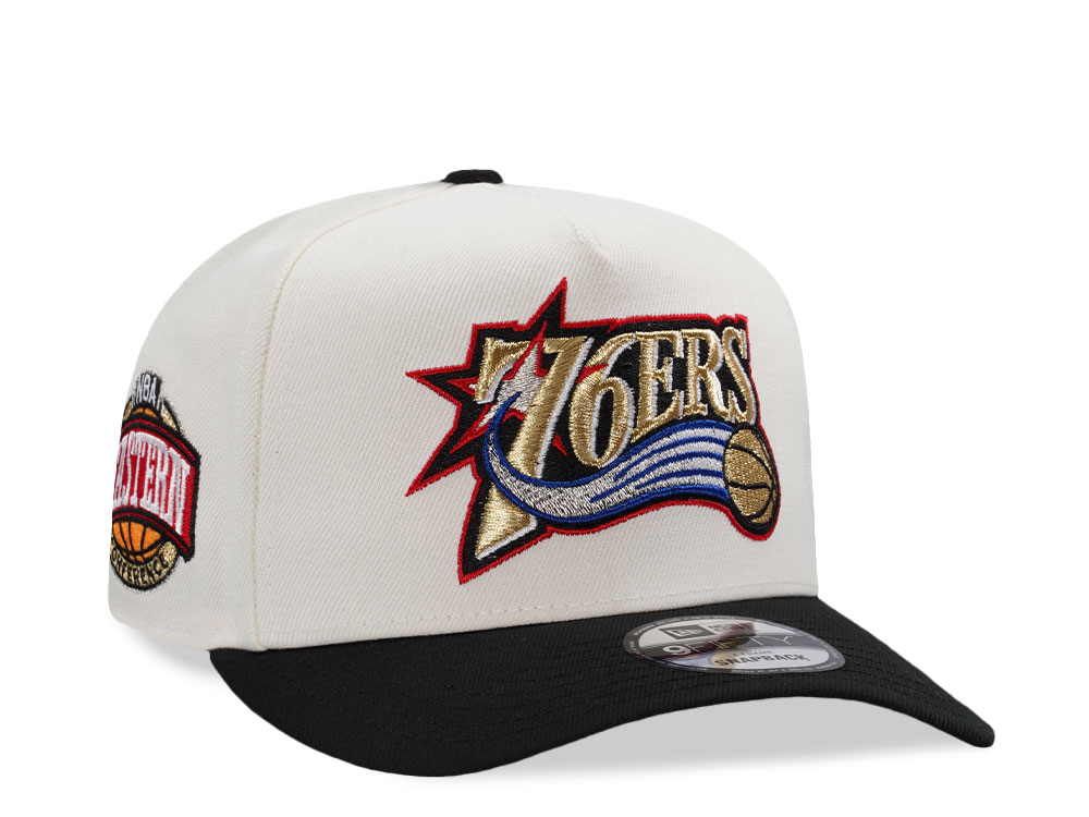 New Era Philadelphia 76ers NBA Eastern Conference Chrome Two Tone Edition 9Fifty A Frame Snapback Hat