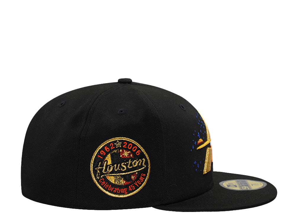 New Era Houston Astros 45th Anniversary Black Prime Edition 59Fifty Fitted Hat