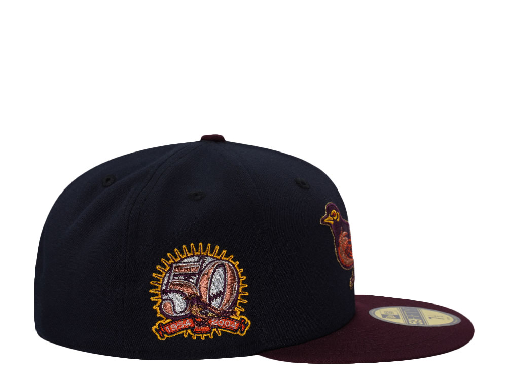 New Era Baltimore Orioles 50th Anniversary Navy Two Tone Edition 59Fifty Fitted Hat