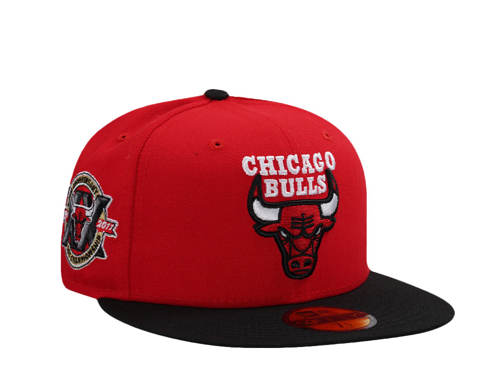 New Era Chicago Bulls 20th Anniversary Red Two Tone Edition 59Fifty Fitted Hat