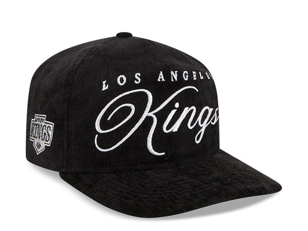 New Era Los Angeles Kings Team Script Black 19Twenty Adjustable Snapback Hat