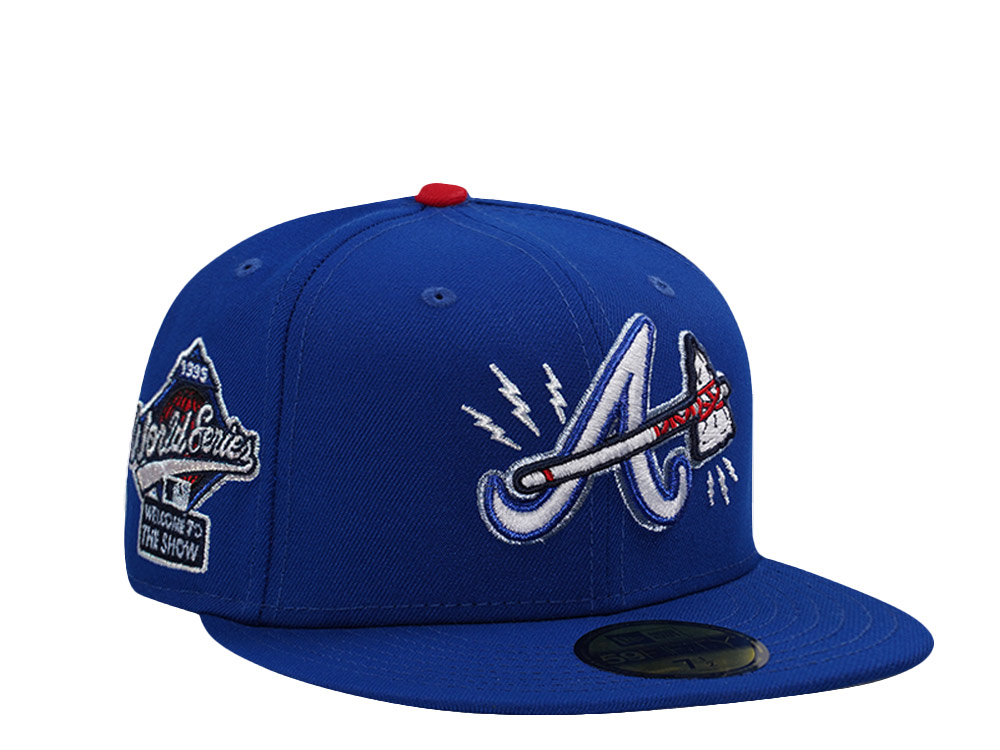 New Era Atlanta Braves World Series 1995 Royal Blue Prime Edition 59Fifty Fitted Hat