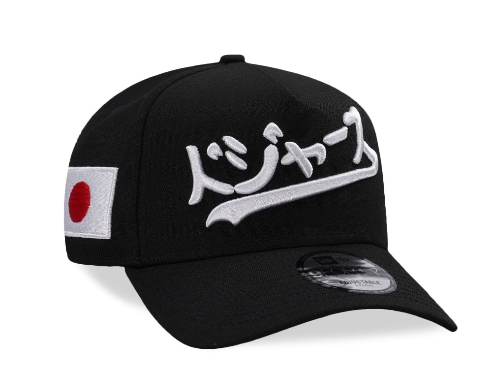 New Era Los Angeles Dodgers Kanji Japan Black Prime Edition 9Forty A Frame Snapback Hat