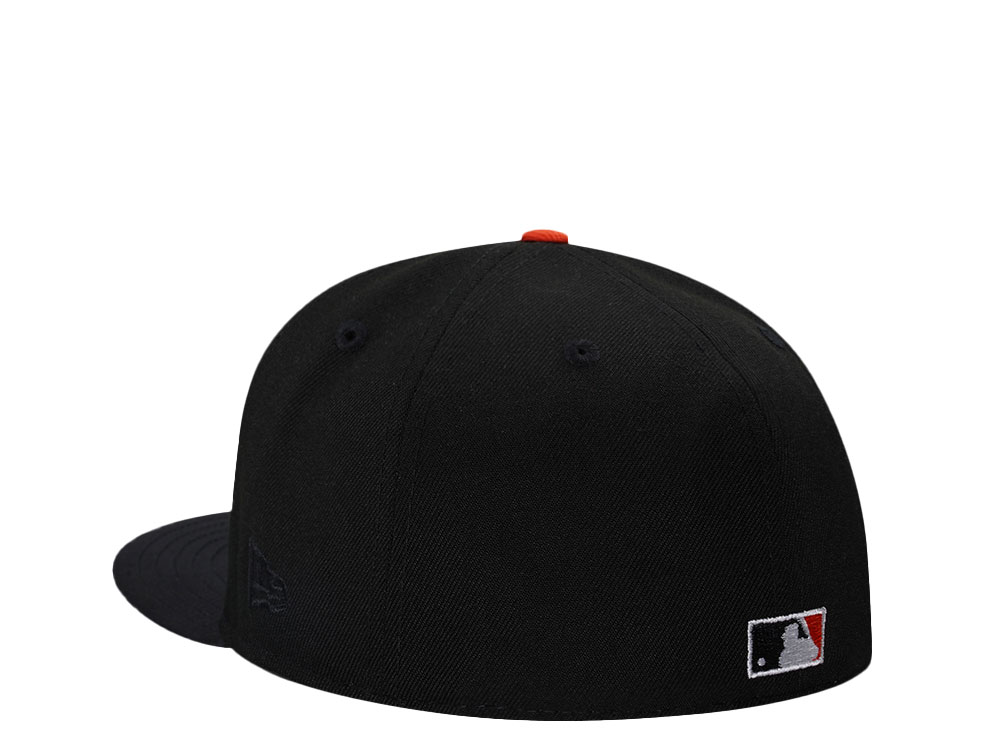 New Era San Francisco Giants Black Satin Brim Two Tone Edition 59Fifty Fitted Hat