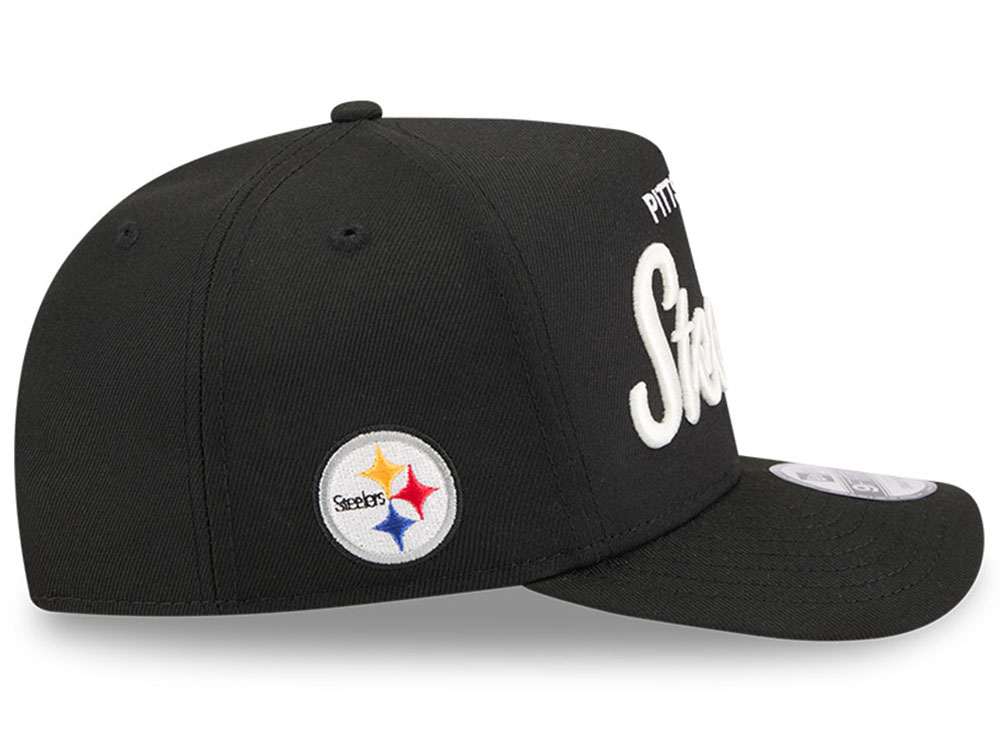 New Era Pittsburgh Steelers Local Play Black 9Fifty A Frame Snapback Hat