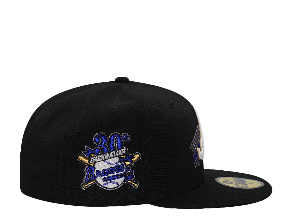 New Era Atlanta Braves 30th Anniversary Tomahawk Black Edition 59Fifty Fitted Hat