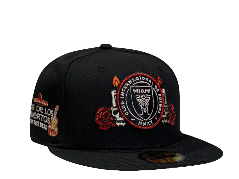 New Era Inter Miami Dia de Los Muertos Black Prime Edition 59Fifty Fitted Hat