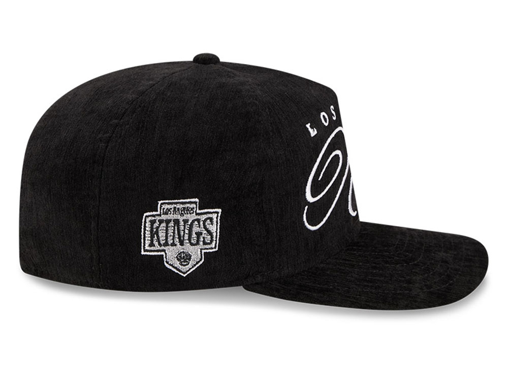 New Era Los Angeles Kings Team Script Black 19Twenty Adjustable Snapback Hat