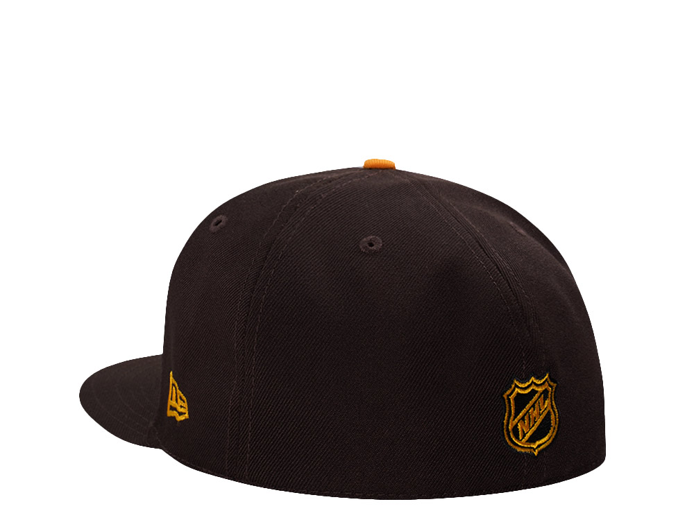 New Era Boston Bruins 50th Anniversary Burnt Wood Prime Edition 59Fifty Fitted Hat