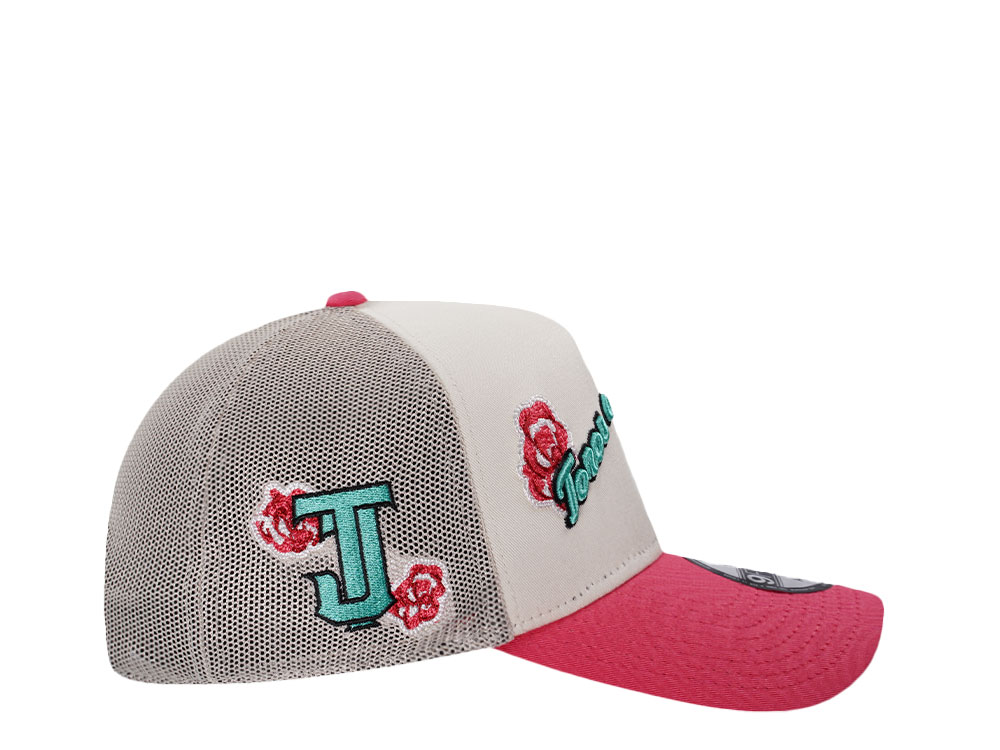 New Era Tijuana Toros Wordmark Mesh 9Forty A Frame Trucker Snapback Hat