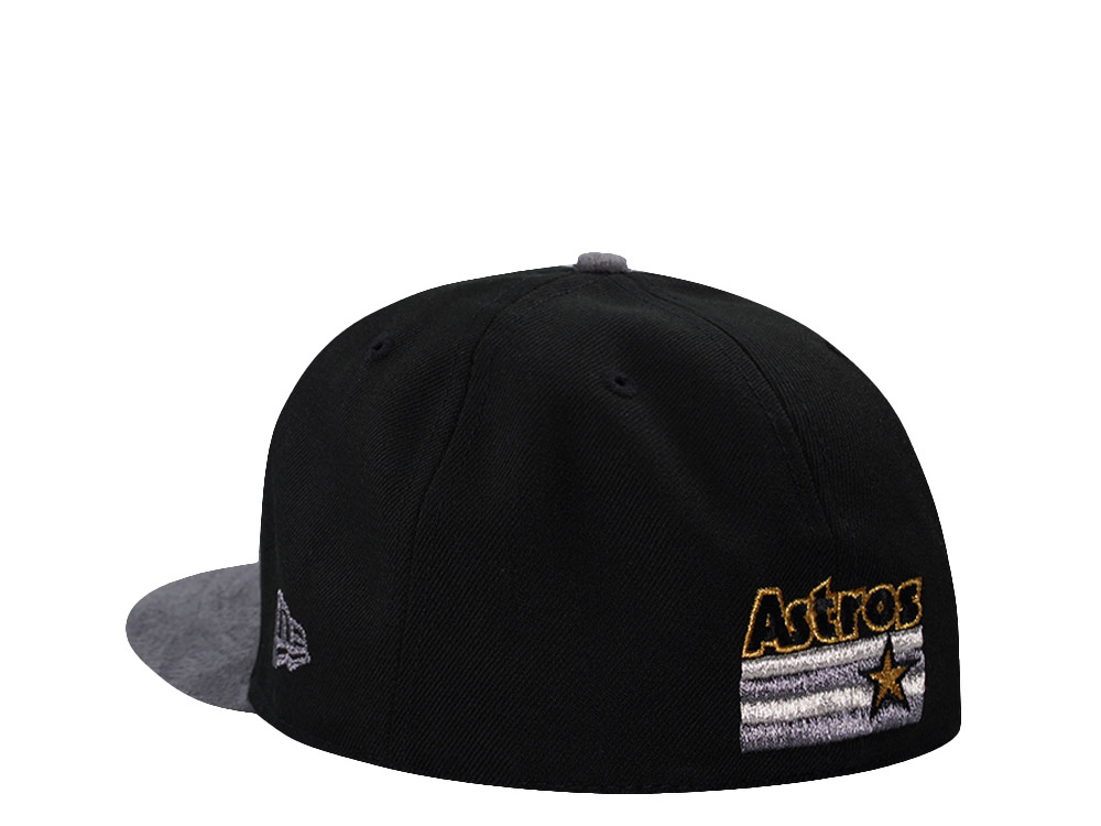 New Era Houston Astros 20th Anniversary Suede Black Two Tone Edition 59Fifty Fitted Hat
