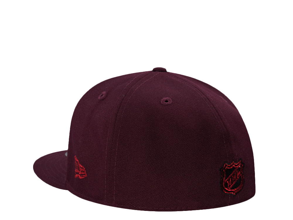 New Era Carolina Hurricanes 25th Anniversary Maroon Prime Edition 59Fifty Fitted Hat