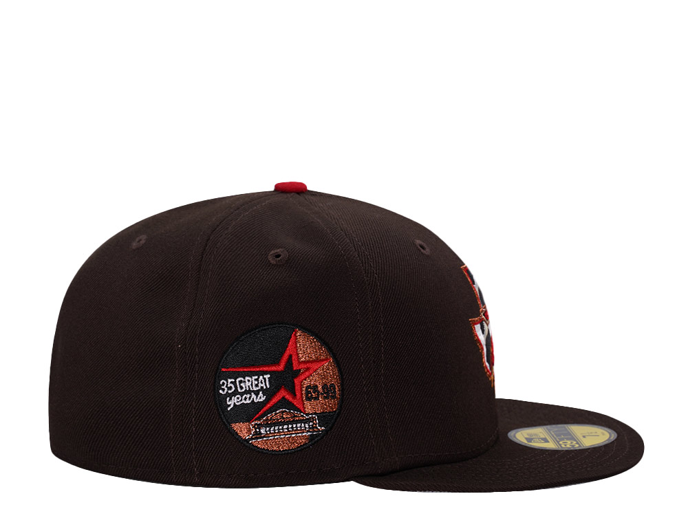 New Era Houston Astros 35th Anniversary Burnt Wood Edition 59Fifty Fitted Hat